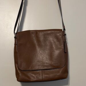 Brown Leather Messenger Bag